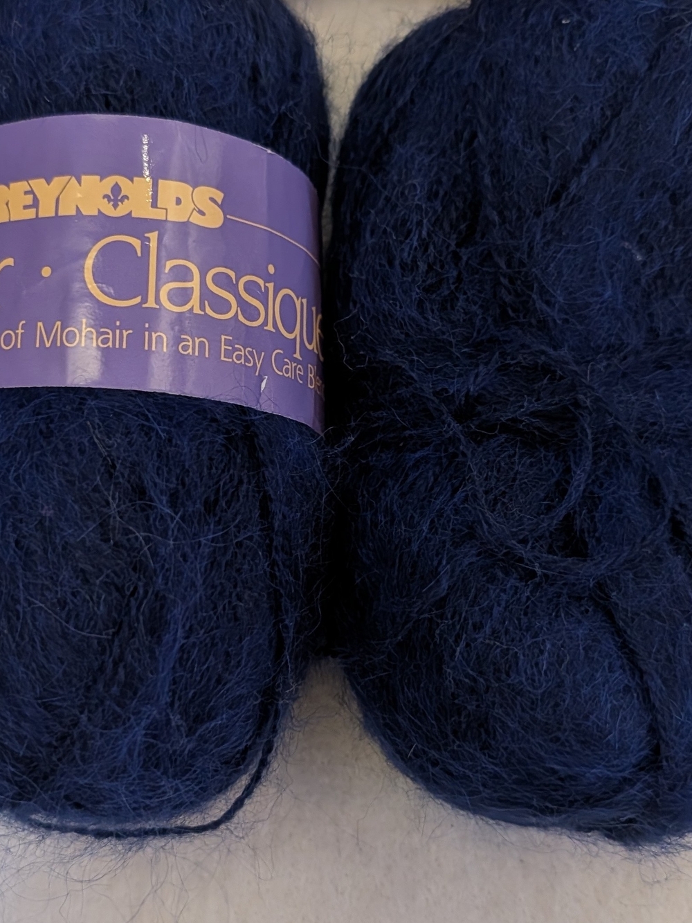 Classique Mohair Blend Yarn – Navy Blue